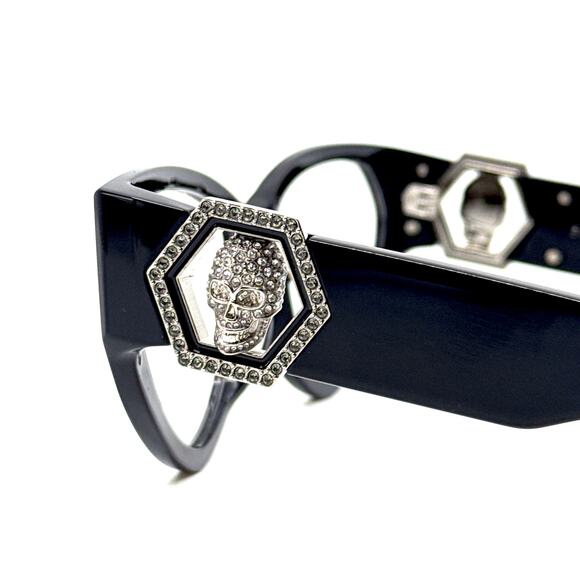 New! PHILIPP PLEIN Eyeglasses Plein Capture Crystal VPP163S Col.700K, Authentic - Picture 7 of 11